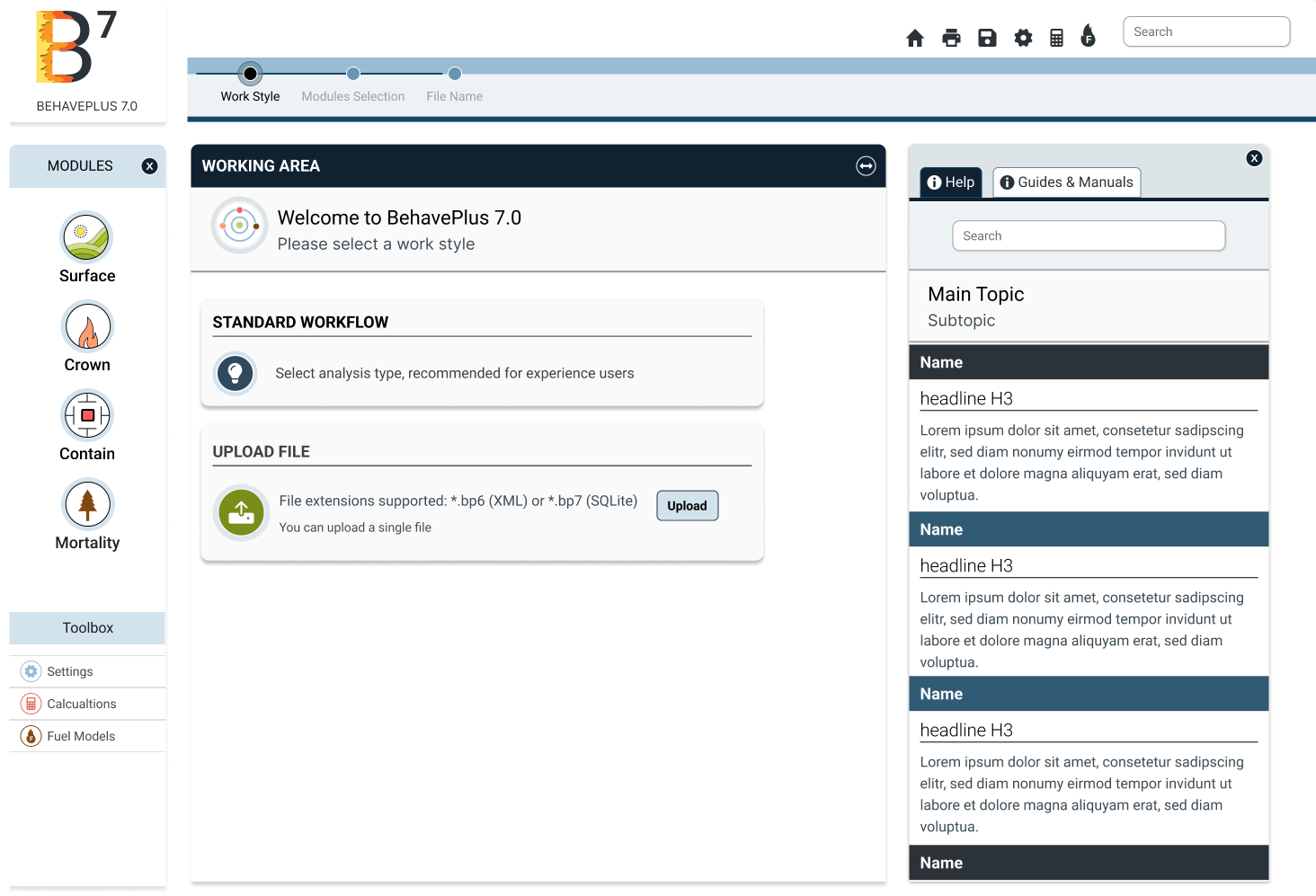 BehavePlus prototype after user testing feedback