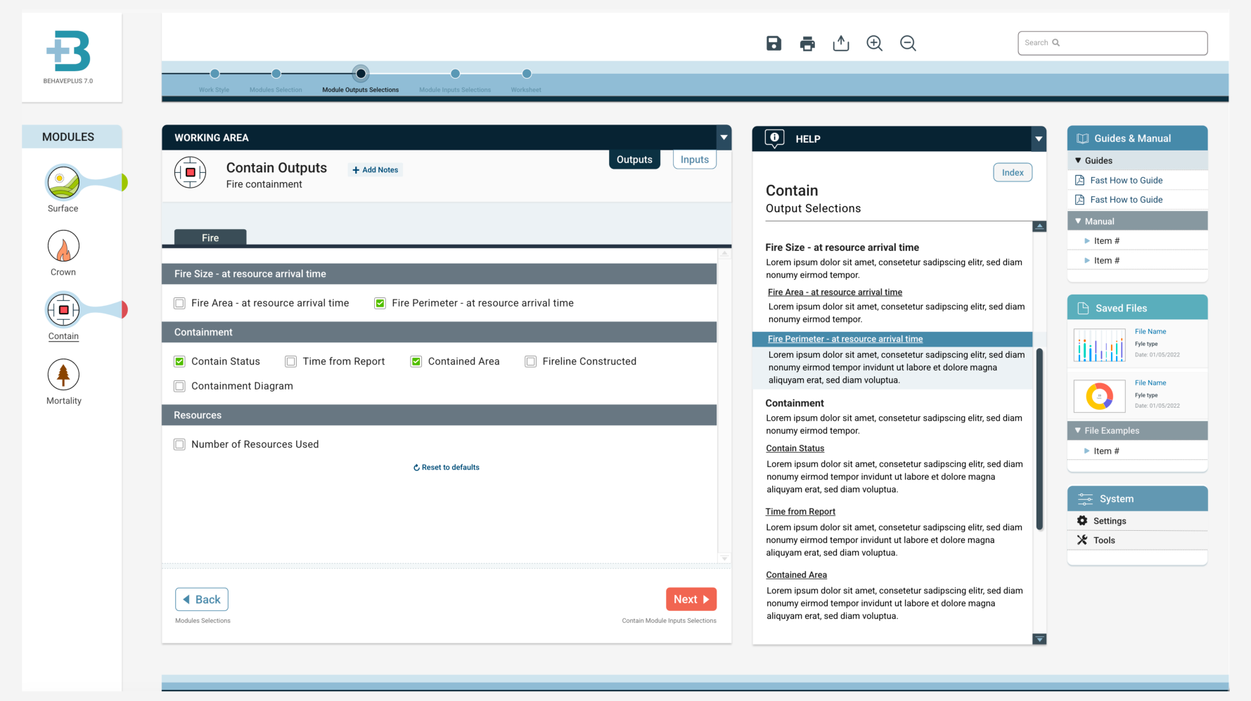 BehavePlus prototype for user testing